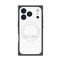 プレミアムスクエアケース with MagSafe［ LATENCY - Logotype - White ］