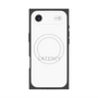 プレミアムスクエアケース with MagSafe［ LATENCY - Logotype - White ］
