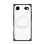 プレミアムスクエアケース with MagSafe［ LATENCY - Logotype - White ］