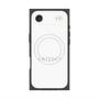 プレミアムスクエアケース with MagSafe［ LATENCY - Logotype - White ］