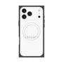 プレミアムスクエアケース with MagSafe［ LATENCY - Logotype - White ］