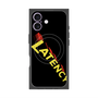 プレミアムスクエアケース with MagSafe［ LATENCY - Rock logo - Black ］