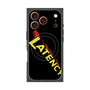 プレミアムスクエアケース with MagSafe［ LATENCY - Rock logo - Black ］