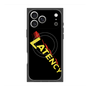 プレミアムスクエアケース with MagSafe［ LATENCY - Rock logo - Black ］