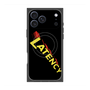 プレミアムスクエアケース with MagSafe［ LATENCY - Rock logo - Black ］