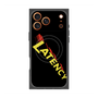 プレミアムスクエアケース with MagSafe［ LATENCY - Rock logo - Black ］