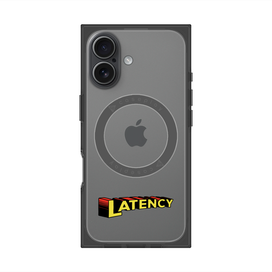 プレミアムスクエアケース with MagSafe［ LATENCY - Rock logo ］