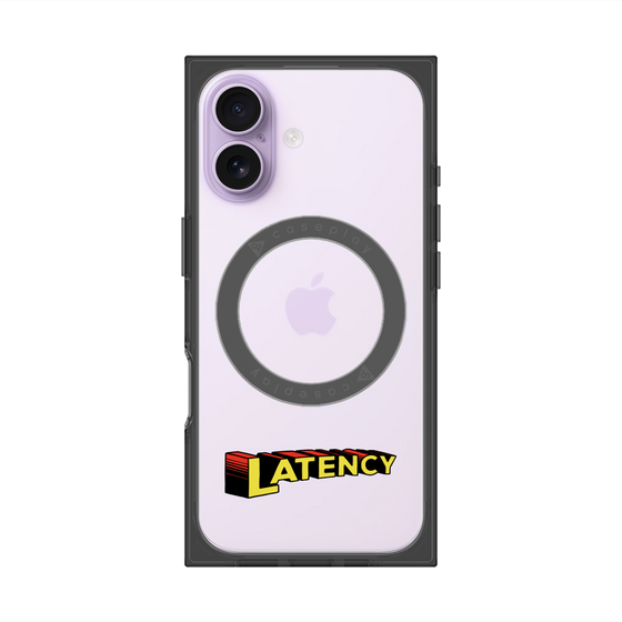 プレミアムスクエアケース with MagSafe［ LATENCY - Rock logo ］