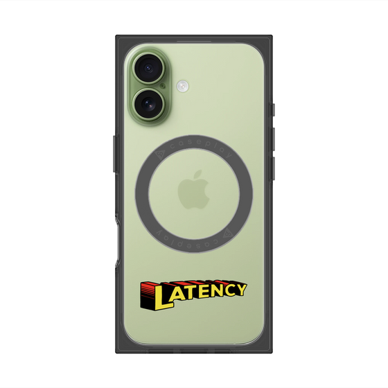 プレミアムスクエアケース with MagSafe［ LATENCY - Rock logo ］
