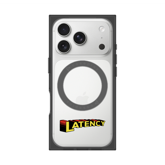 プレミアムスクエアケース with MagSafe［ LATENCY - Rock logo ］
