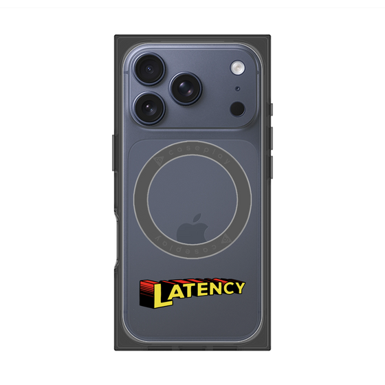 プレミアムスクエアケース with MagSafe［ LATENCY - Rock logo ］