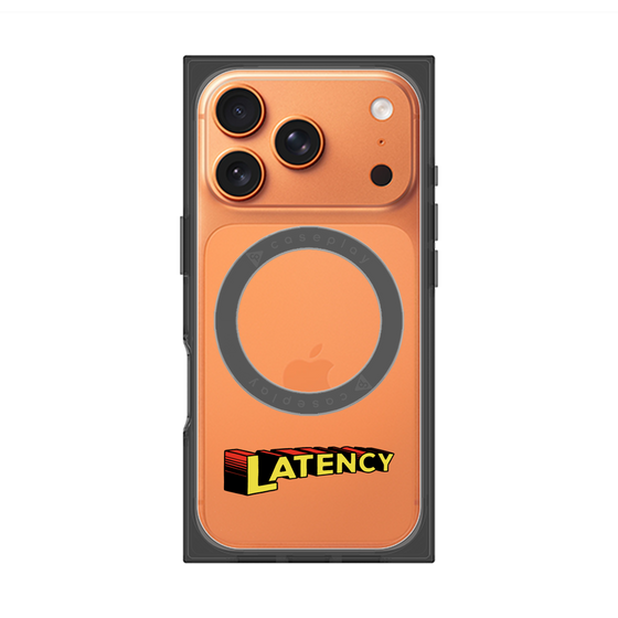プレミアムスクエアケース with MagSafe［ LATENCY - Rock logo ］