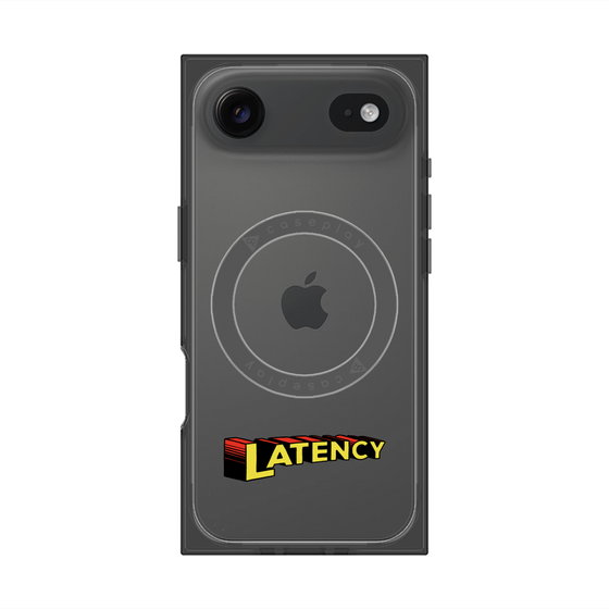 プレミアムスクエアケース with MagSafe［ LATENCY - Rock logo ］