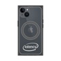 プレミアムスクエアケース with MagSafe［ LATENCY - Circle logo - Gray ］