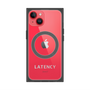 プレミアムスクエアケース with MagSafe［ LATENCY - Logotype - Gray ］