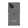 プレミアムスクエアケース with MagSafe［ LATENCY - Logotype - Gray ］