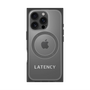 プレミアムスクエアケース with MagSafe［ LATENCY - Logotype - Gray ］