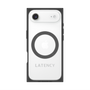 プレミアムスクエアケース with MagSafe［ LATENCY - Logotype - Gray ］