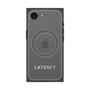 プレミアムスクエアケース with MagSafe［ LATENCY - Logotype - Gray ］