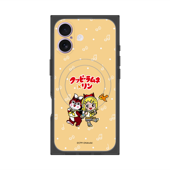 プレミアムスクエアケース with MagSafe［ 初音ミク×クッピーラムネ - 鏡音リン×ラム - デフォルメイラスト ］