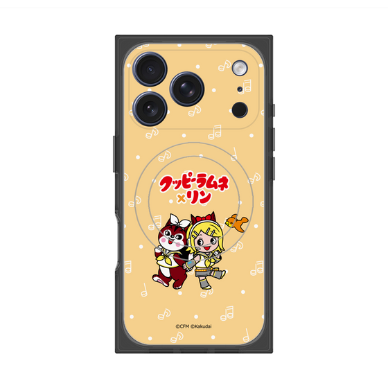 プレミアムスクエアケース with MagSafe［ 初音ミク×クッピーラムネ - 鏡音リン×ラム - デフォルメイラスト ］