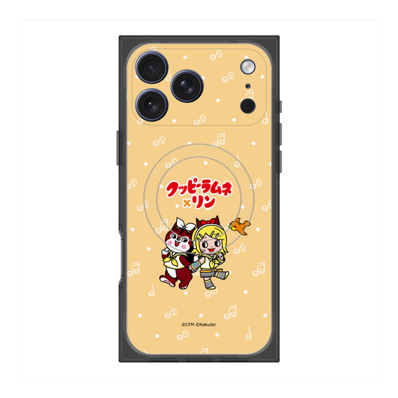 プレミアムスクエアケース with MagSafe［ 初音ミク×クッピーラムネ - 鏡音リン×ラム - デフォルメイラスト ］
