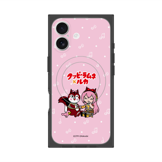 プレミアムスクエアケース with MagSafe［ 初音ミク×クッピーラムネ - 巡音ルカ×ラム - デフォルメイラスト ］