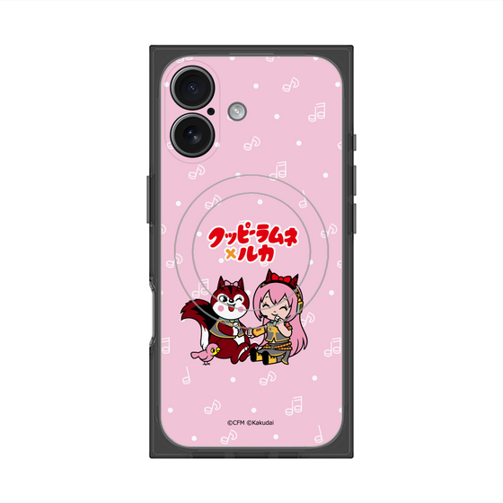 プレミアムスクエアケース with MagSafe［ 初音ミク×クッピーラムネ - 巡音ルカ×ラム - デフォルメイラスト ］