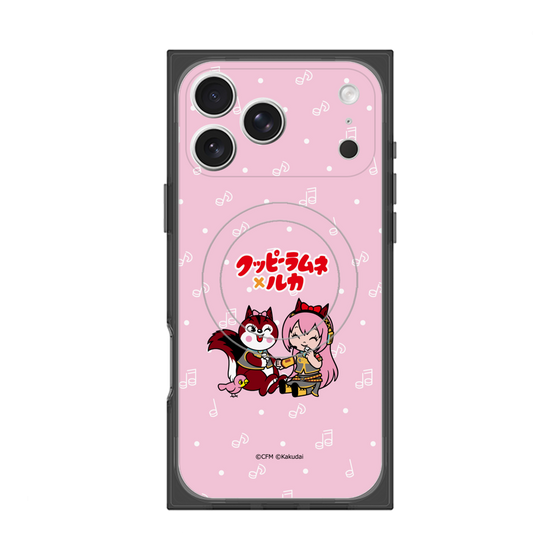 プレミアムスクエアケース with MagSafe［ 初音ミク×クッピーラムネ - 巡音ルカ×ラム - デフォルメイラスト ］