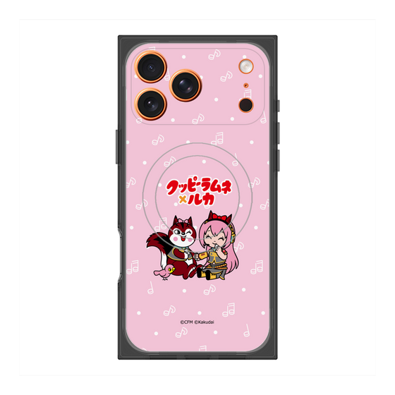 プレミアムスクエアケース with MagSafe［ 初音ミク×クッピーラムネ - 巡音ルカ×ラム - デフォルメイラスト ］