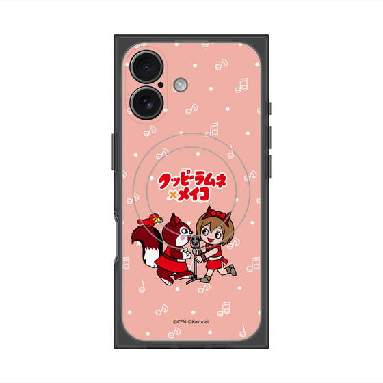 プレミアムスクエアケース with MagSafe［ 初音ミク×クッピーラムネ - MEIKO×ラム - デフォルメイラスト ］