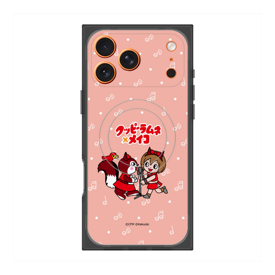 プレミアムスクエアケース with MagSafe［ 初音ミク×クッピーラムネ - MEIKO×ラム - デフォルメイラスト ］