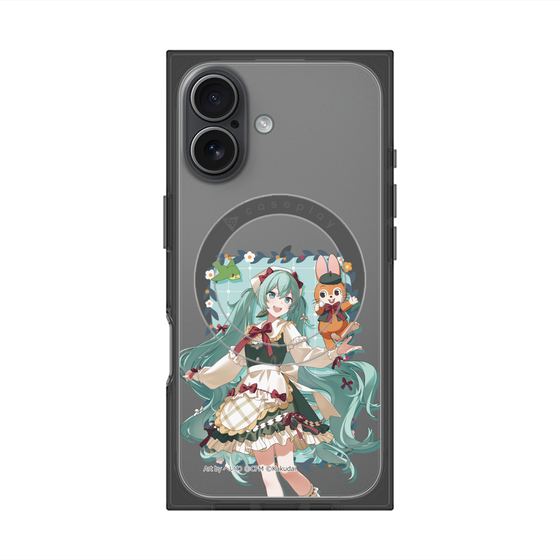 プレミアムスクエアケース with MagSafe［ 初音ミク×クッピーラムネ - 初音ミク×クッピー - 等身イラスト1 ］
