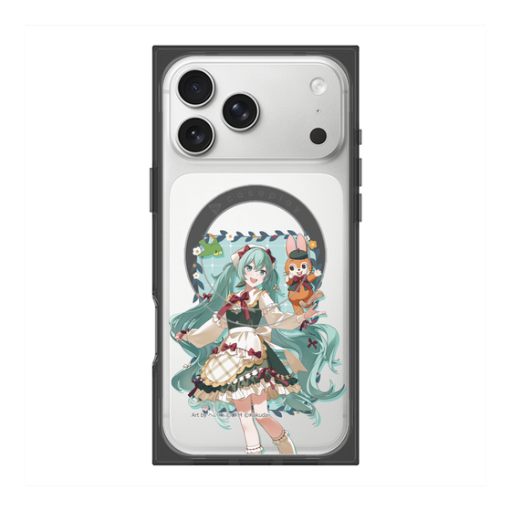 プレミアムスクエアケース with MagSafe［ 初音ミク×クッピーラムネ - 初音ミク×クッピー - 等身イラスト1 ］