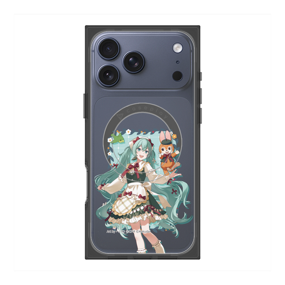 プレミアムスクエアケース with MagSafe［ 初音ミク×クッピーラムネ - 初音ミク×クッピー - 等身イラスト1 ］