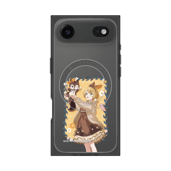 プレミアムスクエアケース with MagSafe［ 初音ミク×クッピーラムネ - 鏡音リン×ラム - 等身イラスト1 ］