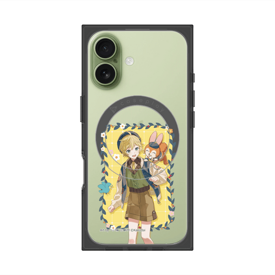 プレミアムスクエアケース with MagSafe［ 初音ミク×クッピーラムネ - 鏡音レン×クッピー - 等身イラスト1 ］
