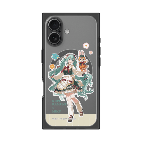プレミアムスクエアケース with MagSafe［ 初音ミク×クッピーラムネ - 初音ミク×クッピー - 等身イラスト2 ］