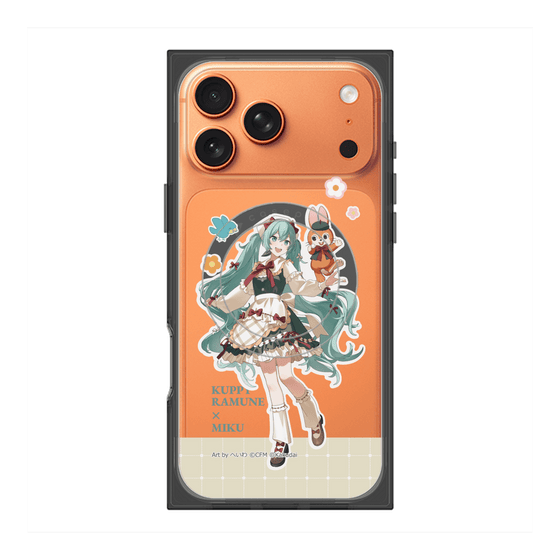 プレミアムスクエアケース with MagSafe［ 初音ミク×クッピーラムネ - 初音ミク×クッピー - 等身イラスト2 ］