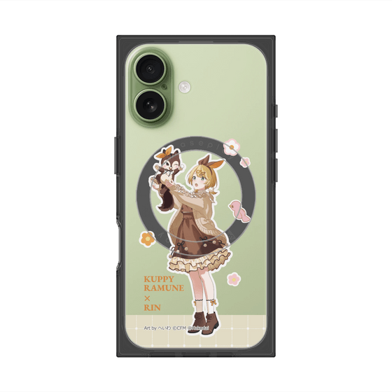 プレミアムスクエアケース with MagSafe［ 初音ミク×クッピーラムネ - 鏡音リン×ラム - 等身イラスト2 ］