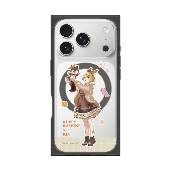 プレミアムスクエアケース with MagSafe［ 初音ミク×クッピーラムネ - 鏡音リン×ラム - 等身イラスト2 ］