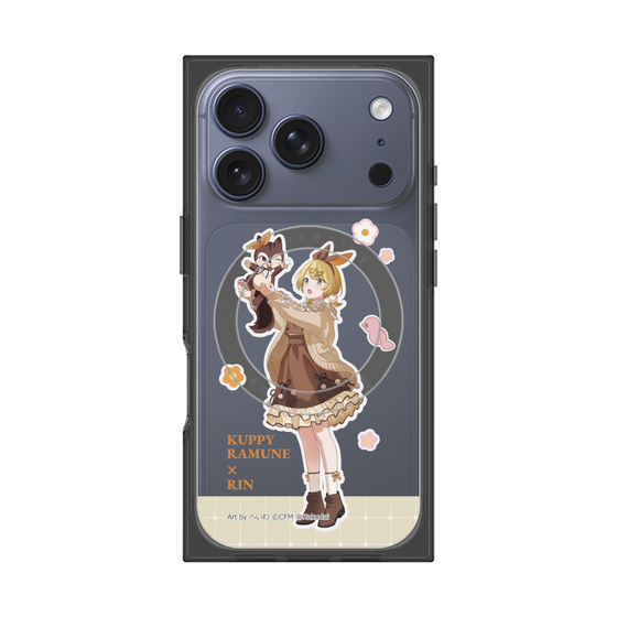 プレミアムスクエアケース with MagSafe［ 初音ミク×クッピーラムネ - 鏡音リン×ラム - 等身イラスト2 ］