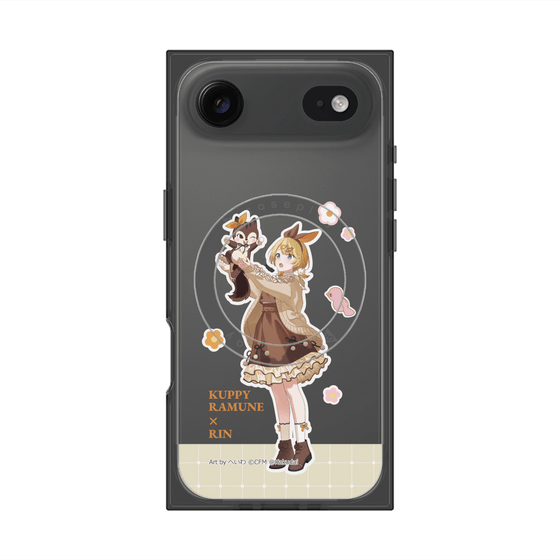 プレミアムスクエアケース with MagSafe［ 初音ミク×クッピーラムネ - 鏡音リン×ラム - 等身イラスト2 ］