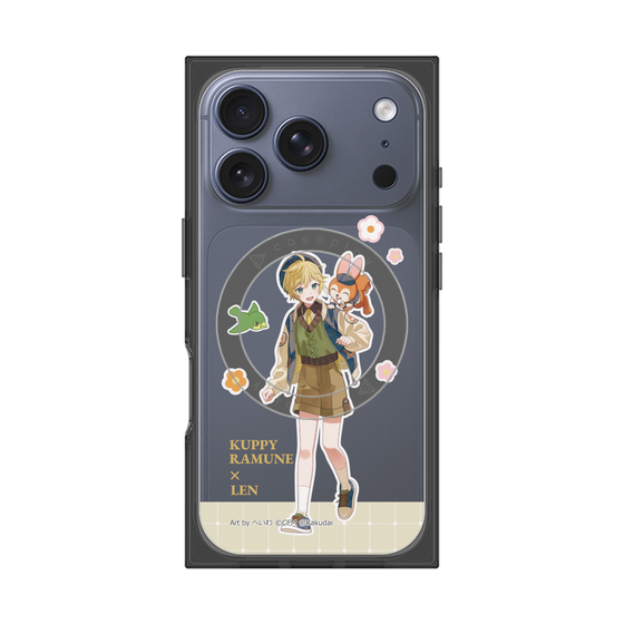プレミアムスクエアケース with MagSafe［ 初音ミク×クッピーラムネ - 鏡音レン×クッピー - 等身イラスト2 ］