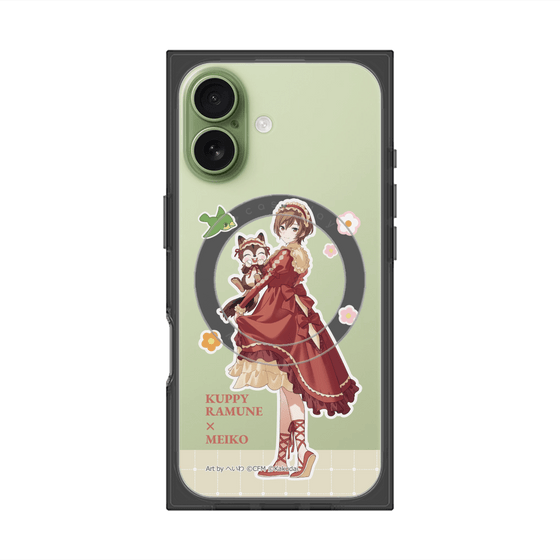 プレミアムスクエアケース with MagSafe［ 初音ミク×クッピーラムネ - MEIKO×ラム - 等身イラスト2 ］