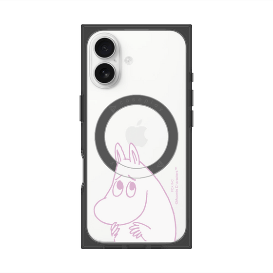 プレミアムスクエアケース with MagSafe［ MOOMIN - Fearful face ］
