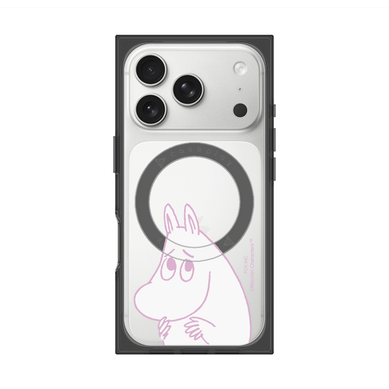 プレミアムスクエアケース with MagSafe［ MOOMIN - Fearful face ］