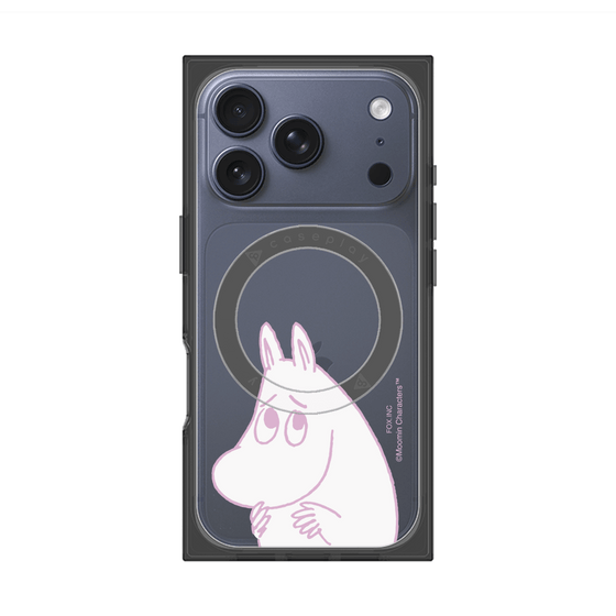 プレミアムスクエアケース with MagSafe［ MOOMIN - Fearful face ］
