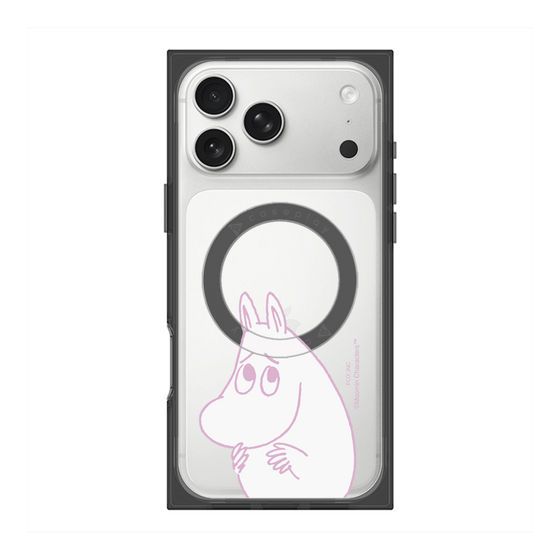 プレミアムスクエアケース with MagSafe［ MOOMIN - Fearful face ］
