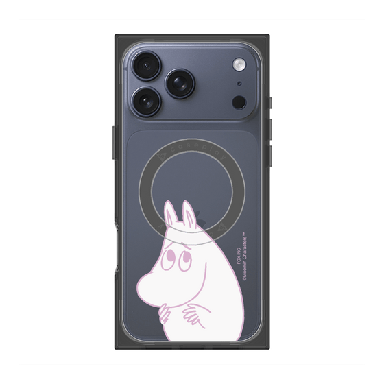 プレミアムスクエアケース with MagSafe［ MOOMIN - Fearful face ］